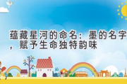 蕴藏星河的命名：墨的名字，赋予生命独特韵味