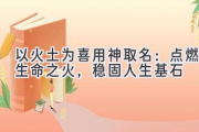 以火土为喜用神取名：点燃生命之火，稳固人生基石