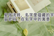 星宿流转，名字里蕴藏的宇宙密码：在名字中的寓意