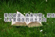 乘风破浪，未来可期：男孩名字里蕴含的远大志向