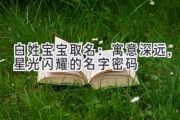 白姓宝宝取名：寓意深远，星光闪耀的名字密码