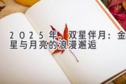 2025年，双星伴月：金星与月亮的浪漫邂逅