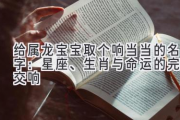 给属龙宝宝取个响当当的名字：星座、生肖与命运的完美交响
