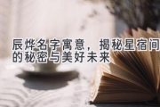 辰烨名字寓意，揭秘星宿间的秘密与美好未来