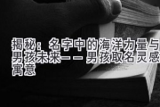 揭秘：名字中的海洋力量与男孩未来——男孩取名灵感与寓意