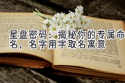 星盘密码：揭秘你的专属命名，名字用字取名寓意