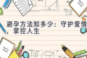 避孕方法知多少：守护爱情，掌控人生