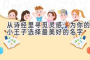 从诗经里寻觅灵感：为你的小王子选择最美好的名字