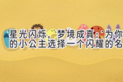 星光闪烁，梦境成真：为你的小公主选择一个闪耀的名字