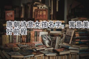 唐朝诗意女孩名字，寓意美好前程