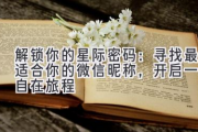 解锁你的星际密码：寻找最适合你的微信昵称，开启一段自在旅程