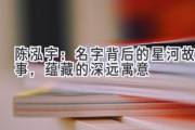 陈泓宇：名字背后的星河故事，蕴藏的深远寓意