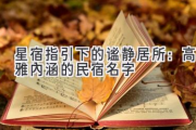 星宿指引下的谧静居所：高雅内涵的民宿名字