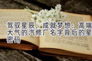 驾驭星辰，成就梦想：高端大气的汽修厂名字背后的星象密码