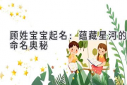 顾姓宝宝起名：蕴藏星河的命名奥秘