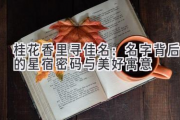 桂花香里寻佳名：名字背后的星宿密码与美好寓意