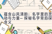 蕴含山风清韵：名字里的灵动与力量—探秘名字背后深层含义