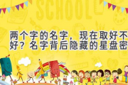 两个字的名字，现在取好不好？名字背后隐藏的星盘密码