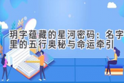 玥字蕴藏的星河密码：名字里的五行奥秘与命运牵引