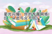 星光闪耀：你的专属网络ID，从此与众不同！