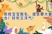 陈姓宝宝取名，谐音梗大集合！好听又洋气！