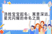 汤姓宝宝起名：寓意深远，星光闪耀的命名之旅