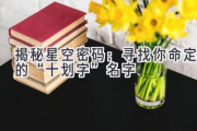 揭秘星空密码：寻找你命定的“十划字”名字