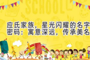 应氏家族，星光闪耀的名字密码：寓意深远，传承美名