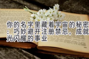 你的名字里藏着宇宙的秘密：巧妙避开注册禁忌，成就星光闪耀的事业