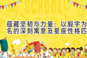 蕴藏坚韧与力量：以毅字为名的深刻寓意及星座性格匹配