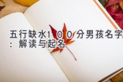 五行缺水100分男孩名字：解读与起名