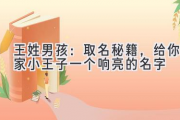王姓男孩：取名秘籍，给你家小王子一个响亮的名字