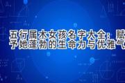 五行属木女孩名字大全：赋予她蓬勃的生命力与优雅气质