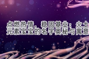 点燃热情，稳固基业：火土元素宝宝的名字奥秘与寓意