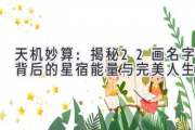 天机妙算：揭秘22画名字背后的星宿能量与完美人生