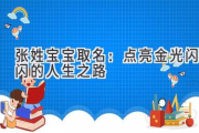 张姓宝宝取名：点亮金光闪闪的人生之路
