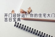 开门迎好运！你的住宅大门吉日宝典