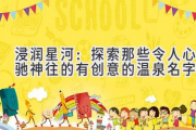 浸润星河：探索那些令人心驰神往的有创意的温泉名字