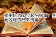 双胞胎男宝宝起名指南：星光闪耀的兄弟情谊