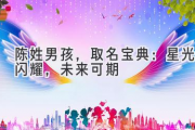 陈姓男孩，取名宝典：星光闪耀，未来可期
