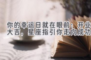 你的幸运日就在眼前：开业大吉，星座指引你走向成功