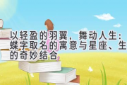 以轻盈的羽翼，舞动人生：蝶字取名的寓意与星座、生肖的奇妙结合