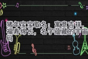 猪年宝宝取名：寓意吉祥，福寿绵长，名字蕴藏的宇宙密码