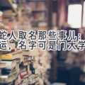 属蛇人取名那些事儿：想要好运，名字可是门大学问！
