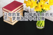 让你的家，闪耀着星辰的光芒：梦想居所命名宝典