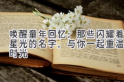 唤醒童年回忆：那些闪耀着星光的名字，与你一起重温旧时光
