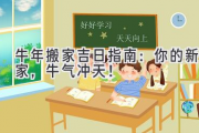牛年搬家吉日指南：你的新家，牛气冲天！