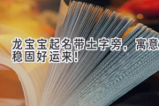 龙宝宝起名带土字旁，寓意稳固好运来！