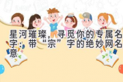 星河璀璨，寻觅你的专属名字：带“宗”字的绝妙网名创意