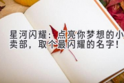 星河闪耀：点亮你梦想的小卖部，取个最闪耀的名字！